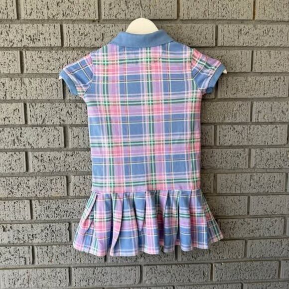 Polo Ralph Lauren Plaid Dress Girls Size 4 - Picture 5 of 6